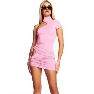 Chic Pink Mini Dress for Women